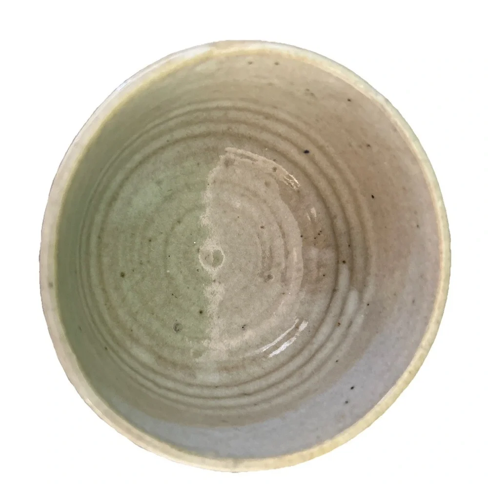 Japanese Butterflies Glazed Pottery‎ Tea Cup 6oz